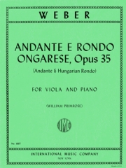 アンダンテとハンガリー風ロンド・Op.35（カール・マリア・フォン・ウェーバー）（ヴィオラ+ピアノ）【Andante & Rondo Ongarese, Opus 35 】