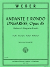 アンダンテとハンガリー風ロンド・Op.35（カール・マリア・フォン・ウェーバー）（ヴィオラ+ピアノ）【Andante & Rondo Ongarese, Opus 35 】