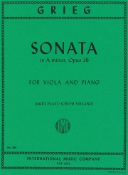 チェロ・ソナタ・イ短調・Op.36（エドヴァルド・グリーグ）（ヴィオラ+ピアノ）【Cello Sonata in A minor Opus 36】