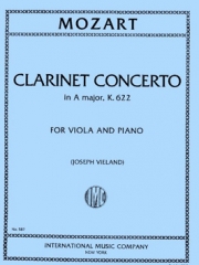 クラリネット協奏曲・イ長調・K. 622（モーツァルト）（ヴィオラ+ピアノ）【Concerto in A major (Clarinet), K. 622 】