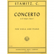 協奏曲・ニ長調・Op.1（カール・シュターミッツ）（ヴィオラ+ピアノ）【Concerto in D major, Opus 1】