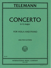 協奏曲・ト長調 （テレマン）（ヴィオラ+ピアノ）【Concerto in G major】