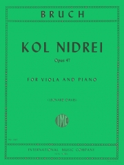 コル・ニドライ・Op.47（マックス・ブルッフ） （ヴィオラ＋ピアノ）【Kol Nidrei, Opus 47】
