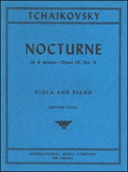 ノクターン・Op.19・No.4（チャイコフスキー）（ヴィオラ+ピアノ）【Nocturne, Opus 19, No. 4】