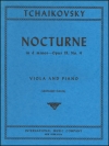 ノクターン・Op.19・No.4（チャイコフスキー）（ヴィオラ+ピアノ）【Nocturne, Opus 19, No. 4】