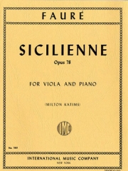 シシリエンヌ・Op.78（ガブリエル・フォーレ）（ヴィオラ+ピアノ）【Sicilienne, Opus 78 】