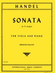 ソナタ・イ長調 (ヘンデル)（ヴィオラ+ピアノ）【Sonata in A major】