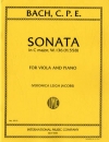 ソナタ・ハ長調（カール・フィリップ・エマヌエル・バッハ）（ヴィオラ+ピアノ）【Sonata in C major, W. 136】