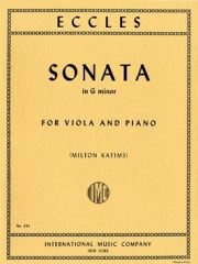 ソナタ・ト短調（ヘンリー・エクルズ）（ヴィオラ+ピアノ）【Sonata in G minor】