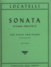 ソナタ・ト短調・Op.6・No.12（ピエトロ・ロカテッリ）（ヴィオラ+ピアノ）【Sonata in G minor (revised), Opus 6, No. 12】