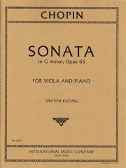 ソナタ・ト短調・Op.65（フレデリック・ショパン）（ヴィオラ+ピアノ）【Sonata in G minor, Opus 65 】
