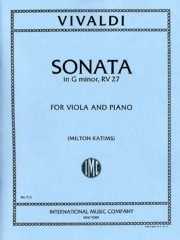 ソナタ・ト短調・RV 27 (Opus 2, No. 1)（アントニオ・ヴィヴァルディ）（ヴィオラ+ピアノ）【Sonata in G minor, RV 27 (Opus 2, No. 1)】
