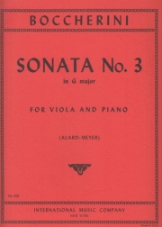 ソナタ・No.3・ト長調（ルイジ・ボッケリーニ）（ヴィオラ+ピアノ）【Sonata No. 3 in G major】