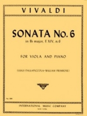 ソナタ・No.6・変ロ長調・RV 46（アントニオ・ヴィヴァルディ）（ヴィオラ+ピアノ）Sonata No. 6 in B flat major, RV 46