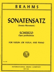ゾナーテンザッツ (スケルツォ）（ヨハネス・ブラームス）（ヴィオラ+ピアノ）【Sonatensatz (Scherzo) (Op. posth.)】