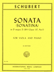 ソナタ・ニ長調・Op.137（フランツ・シューベルト）（ヴィオラ+ピアノ）【Sonatina in D major, Opus 137 】