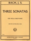 ヴィオラ・ダ・ガンバ・ソナタ・S.1027-1029（バッハ）（ヴィオラ+ピアノ）【Three Viola da Gamba Sonatas, S. 1027-1029】