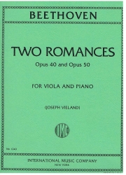2つのロマンス・Op.40＆50（ベートーヴェン）（ヴィオラ+ピアノ）【Two Romances, Opus 40 & 50】