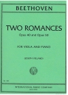2つのロマンス・Op.40＆50（ベートーヴェン）（ヴィオラ+ピアノ）【Two Romances, Opus 40 & 50】