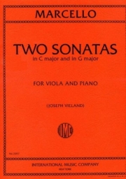 2つのソナタ（ト長調＆ハ短調）（ベネデット・マルチェッロ）（ヴィオラ+ピアノ）【Two Sonatas (G major & C major)】
