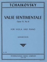 感傷的なワルツ・Op.51・No.6（チャイコフスキー）（ヴィオラ+ピアノ）【Valse Sentimentale, Opus 51, No. 6】