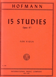15の練習曲・Op.87（リヒャルト・ホフマン）（ヴィオラ）【15 Studies, Opus 87】