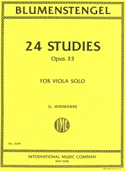 24の練習曲・Op.33（アルブレヒト・ブルーメンシュテンゲル）（ヴィオラ）【24 Studies, Opus 33】