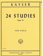 24の練習曲・Op.55（ハインリック・アーンスト・カイザー）（ヴィオラ）【24 Studies, Opus 55】