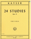 24の練習曲・Op.55（ハインリック・アーンスト・カイザー）（ヴィオラ）【24 Studies, Opus 55】