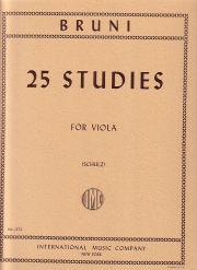 25の練習曲（アントニオ・バルトロメオ・ブルーニ）（ヴィオラ）【25 Studies】