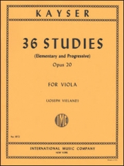 36の練習曲・Op.20（ハインリック・アーンスト・カイザー）（ヴィオラ）【36 Studies, Opus 20】