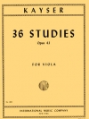 36の練習曲・Op.43（ハインリック・アーンスト・カイザー）（ヴィオラ）【36 Studies,Opus 43】