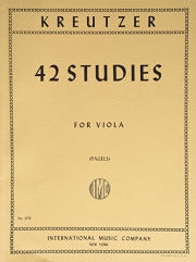 42の練習曲（ロドルフ・クレゼール）（ヴィオラ）【42 Studies】