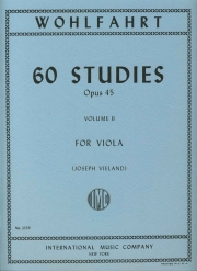 60の練習曲・Op.45・Vol.2（フランツ・ヴォールファールト）（ヴィオラ）【60 Studies, Opus 45: Volume II】