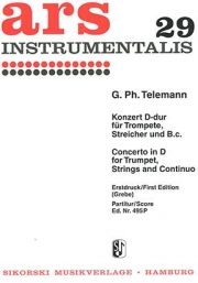 トランペット協奏曲・ニ長調（テレマン）（トランペット）【Concerto for Trumpet in D Major】
