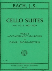 チェロ組曲・Nos. 1-3, S. 1007-1009, Viola II part （バッハ）（ヴィオラ）【Cello Suites Nos. 1-3, S. 1007-1009, Viola II part (Accomp】