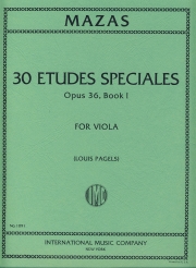 特別な練習曲・Op.36・Bk. 1（ジャック＝フェロル・マザ）（ヴィオラ）【30 Etudes Spéciales, Opus 36, Bk. 1】