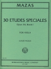 特別な練習曲・Op.36・Bk. 1（ジャック＝フェロル・マザ）（ヴィオラ）【30 Etudes Spéciales, Opus 36, Bk. 1】