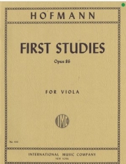 最初の練習曲・Op.86（リヒャルト・ホフマン）（ヴィオラ）【First Studies (in the 1st Position), Opus 86】