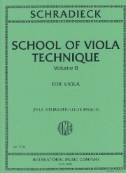 ビオラ技巧 ・ヴィオラ・テクニック・Vol.2（ヘンリ・シュラディーク）（ヴィオラ）【School of Viola Technique, Volume II】
