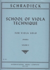 ビオラ技巧 ・ヴィオラ・テクニック・Vol.2（ヘンリ・シュラディーク）（ヴィオラ）【School of Viola Technique: Volume II】