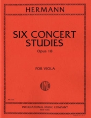 6つの演奏会用練習曲・Op.18（フリードリッヒ・ハーマン）（ヴィオラ）【Six Concert Studies, Opus 18】