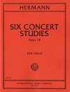 6つの演奏会用練習曲・Op.18（フリードリッヒ・ハーマン）（ヴィオラ）【Six Concert Studies, Opus 18】