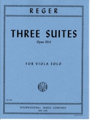 3つの無伴奏組曲・Op.131d（マックス・レーガー）（ヴィオラ）【Three Suites, Opus 131d】