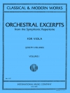 管弦楽抜粋曲・Vol.1（ヴィオラ）【Orchestral Excerpts - Volume I】