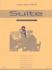 ウィドール組曲（シャルル・マリー・ヴィドール）（フルート+ピアノ）【Suite For Flute And Piano Op.34】
