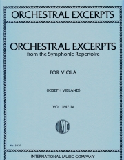 管弦楽抜粋曲・Vol.4（ヴィオラ）【Orchestral Excerpts - Volume IV】