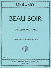 美しき夕暮れ（クロード・ドビュッシー）（チェロ+ピアノ）【Beau Soir】