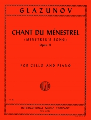 吟遊詩人の歌・Op.71（アレクサンドル・グラズノフ）（チェロ+ピアノ）【Chant du Menestrel (Minstrel's Song) Opus 71】