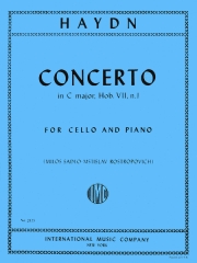 協奏曲・ハ長調・Hob. VIIb: No. 1（フランツ・ヨーゼフ・ハイドン） （チェロ+ピアノ）【Concerto in C major, Hob. VIIb: No. 1】